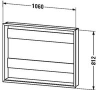 Duravit elemento del sistema de montaje de muebles LM987700000