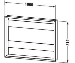 Duravit elemento del sistema de montaje de muebles LM987700000