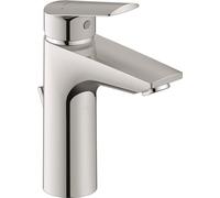 Duravit Grifo monomando para lavabo n.º 1, tamaño M (altura de la boquilla 117 mm), grifo mezclador para lavabo con barra de arrastre, grifo mezclador para lavabo con función FreshStart de bajo