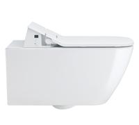 Duravit Happy D.2 inodoro suspendido Duravit Rimless para SensoWash®, 25505900001, Color: Blanco con Wondergliss