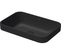 Duravit Happy D.2 lavabo 60x40 cm rectangular sobre encimera antracita mate 2359601300