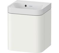 Duravit Happy D.2 Plus Set en forma de c suspendido, 400x360mm, 1 puerta, bisagra izquierda, sin agujero para grifo, HP4340N84840000, Color: Decoración blanco supermate
