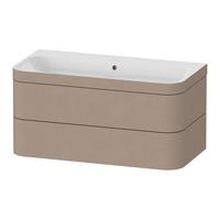 Duravit Happy D.2 Plus Set suspendido, 975x490mm, 2 cajones, sin agujero para grifo, HP4638N7575, Color: Decoración de lino