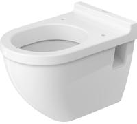 Duravit inodoro suspendido Starck 3 54cm, altura del asiento + 5cm, lavable, 22150900001, Color: Blanco con Wondergliss