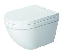 Duravit inodoro suspendido Starck 3 Compact 48,5 cm, lavavajillas, 22270900001, Color: Blanco con Wondergliss