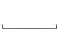 Duravit karree toallero 800 mm Cromo, 0099601000