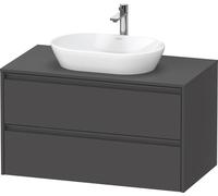 Duravit Ketho.2 mueble bajo lavabo, 1000x568x550mm, K24896049490000, Color: Grafito Mate Decoración