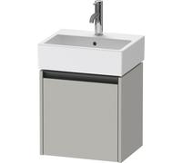 Duravit Ketho.2 mueble bajo lavabo suspendido, 1 puerta, apertura a la derecha, 434x440x338mm, para Vero / Vero Air 072445, K25070R07070000, Color: DecoraciÃ³n gris hormigÃ³n mate