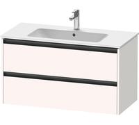 Duravit Ketho.2 mueble bajo lavabo suspendido, 2 cajones, 1010x550x480mm, para ME by Starck 233610, K25264084840000, Color: Decoración blanco supermate