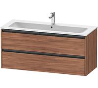 Duravit Ketho.2 mueble bajo lavabo suspendido, 2 cajones, 1210x550x480mm, para ME by Starck 233612,236112, K25265079790000, Color: Nogal natural decorado