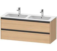 Duravit Ketho.2 mueble bajo lavabo suspendido, 2 cajones, 1280x550x480mm, para ME by Starck 233613, K25266030300000, Color: Decoración roble natural
