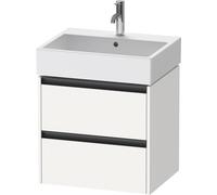 Duravit Ketho.2 mueble bajo lavabo suspendido, 2 cajones, 584x440x460mm, para Vero / Vero Air 235060, K25275018180000, Color: Blanco Mate Decoración