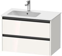 Duravit Ketho.2 mueble bajo lavabo suspendido, 2 cajones, 810x549x480mm, para lavabo ME by Starck posición izquierda 234583, K25267022220000, Color: Decoración blanca de alto brillo