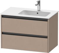 Duravit Ketho.2 mueble bajo lavabo suspendido, 2 cajones, 810x549x480mm, para lavabo ME by Starck posición derecha 234683, K25268075750000, Color: Lino mate decorativo