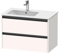 Duravit Ketho.2 mueble bajo lavabo suspendido, 2 cajones, 810x549x480mm, para lavabo ME by Starck posición izquierda 234583, K25267084840000, Color: Decoración blanco supermate