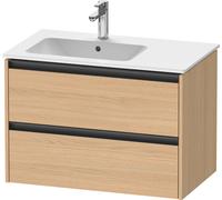 Duravit Ketho.2 mueble bajo lavabo suspendido, 2 cajones, 810x549x480mm, para lavabo ME by Starck posición izquierda 234583, K25267030300000, Color: Decoración roble natural