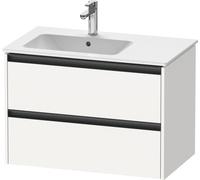 Duravit Ketho.2 mueble bajo lavabo suspendido, 2 cajones, 810x549x480mm, para lavabo ME by Starck posición izquierda 234583, K25267018180000, Color: Blanco Mate Decoración
