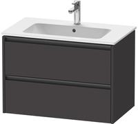 Duravit Ketho.2 mueble bajo lavabo suspendido, 2 cajones, 810x550x480mm, para ME by Starck 233683, K25263080800000, Color: Decoración grafito supermate