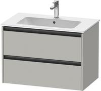 Duravit Ketho.2 mueble bajo lavabo suspendido, 2 cajones, 810x550x480mm, para ME by Starck 233683, K25263007070000, Color: DecoraciÃ³n gris hormigÃ³n mate