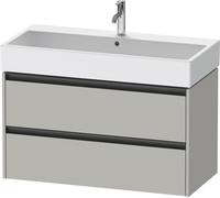 Duravit Ketho.2 mueble bajo lavabo suspendido, 2 cajones, 984x440x460mm, para Vero / Vero Air 235010, K25278007070000, Color: DecoraciÃ³n gris hormigÃ³n mate