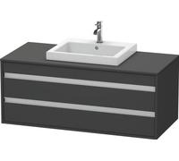 Duravit Ketho armario 120x55x49.6 cm suspendido, para lavabo grafito KT675604949