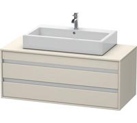 Duravit Ketho armario 120x55x49.6 cm suspendido, para lavabo gris-beige KT665609191
