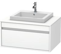 Duravit Ketho consola mueble bajo lavabo, suspendido, 800x426x550 mm, 1 extraíble, para lavabo empotrado, KT679401818, Color: Blanco Mate Decoración