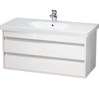 Duravit Ketho Módulo mural 6648, 2 cajones, 1000mm, para código D, KT664802222, Color: Decoración blanca de alto brillo