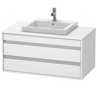 Duravit Ketho Módulo mural 6755, 2 cajones, 1000mm, para lavabo empotrado, centralizado, KT675501818, Color: Blanco Mate Decoración