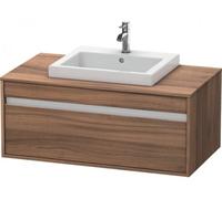 Duravit Ketho Módulo mural 6795, 1 extraíble, 1000mm, para 1 lavabo empotrado, centralizado, KT679507979, Color: Nogal natural decorado