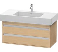 Duravit Ketho mueble bajo lavabo suspendido, 1000x480x455 mm, 2 cajones, para lavabos Vero 032910, KT664103030, Color: Decoración roble natural