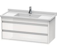 Duravit Ketho mueble bajo lavabo suspendido, 1000x480x455 mm, 2 cajones, para Starck 3 030410, KT664502222, Color: Decoración blanca de alto brillo