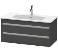 Duravit Ketho mueble bajo lavabo suspendido, 1000x480x475 mm, 2 cajones, para ME by Starck 233610, KT643004949, Color: Grafito Mate Decoración