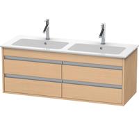Duravit Ketho mueble bajo lavabo suspendido, 1270x480x475 mm, 4 cajones, para ME by Starck 233613, KT643303030, Color: Decoración roble natural
