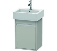 Duravit Ketho mueble bajo lavabo suspendido, 400x550x320 mm, 1 puerta, tope a la derecha, para lavamanos Vero 070445, KT6630R0707, Color: Decoración gris hormigón mate