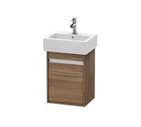 Duravit Ketho mueble bajo lavabo suspendido, 400x550x320 mm, 1 puerta, tope a la derecha, para lavamanos Vero 070445, KT6630R7979, Color: Nogal natural decorado