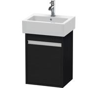Duravit Ketho mueble bajo lavabo suspendido, 400x550x320 mm, 1 puerta, tope a la derecha, para lavamanos Vero 070445, KT6630R1616, Color: Decoración roble negro