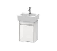 Duravit Ketho mueble bajo lavabo suspendido, 400x550x320 mm, 1 puerta, tope a la derecha, para lavamanos Vero 070445, KT6630R2222, Color: Decoración blanca de alto brillo