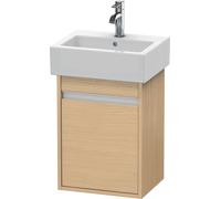 Duravit Ketho mueble bajo lavabo suspendido, 400x550x320 mm, 1 puerta, tope a la derecha, para lavamanos Vero 070445, KT6630R3030, Color: Decoración roble natural