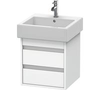 Duravit Ketho mueble bajo lavabo suspendido, 450x480x440 mm, 2 cajones, para lavabos Vero 045450, KT663501818, Color: Blanco Mate Decoración
