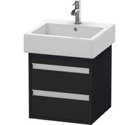 Duravit Ketho mueble bajo lavabo suspendido, 450x480x440 mm, 2 cajones, para lavabos Vero 045450, KT663501616, Color: Decoración roble negro