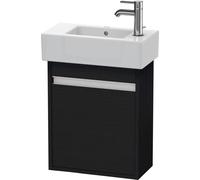 Duravit Ketho mueble bajo lavabo suspendido, 450x550x225 mm, 1 puerta, tope izquierdo, para lavamanos Vero 070350, KT6629L1616, Color: Decoración roble negro