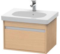 Duravit Ketho mueble bajo lavabo suspendido, 600x410x455 mm, 1 cajón, para D-Code, KT667003030, Color: Decoración roble natural