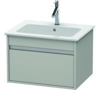 Duravit Ketho mueble bajo lavabo suspendido, 600x410x475 mm, 1 cajón, para ME by Starck 233663, KT641800707, Color: Decoración gris hormigón mate