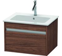 Duravit Ketho mueble bajo lavabo suspendido, 600x410x475 mm, 1 cajón, para ME by Starck 233663, KT641802121, Color: Decoración nogal oscuro