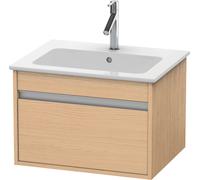 Duravit Ketho mueble bajo lavabo suspendido, 600x410x475 mm, 1 cajón, para ME by Starck 233663, KT641803030, Color: Decoración roble natural