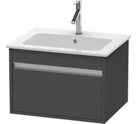 Duravit Ketho mueble bajo lavabo suspendido, 600x410x475 mm, 1 cajón, para ME by Starck 233663, KT641804949, Color: Grafito Mate Decoración
