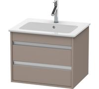 Duravit Ketho mueble bajo lavabo suspendido, 600x480x475 mm, 2 cajones, para ME by Starck 233663, KT642804343, Color: Decoración Basalto Mate