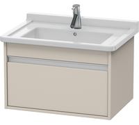 Duravit Ketho mueble bajo lavabo suspendido, 650x410x455 mm, 1 cajón, para Starck 3 030470, KT666309191, Color: Decoración mate gris topo