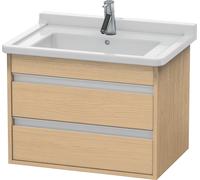 Duravit Ketho mueble bajo lavabo suspendido, 650x480x455 mm, 2 cajones, para Starck 3 030470, KT664303030, Color: Decoración roble natural